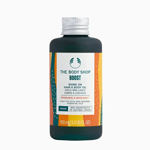 Boost Shine On Hair & Body Oil
