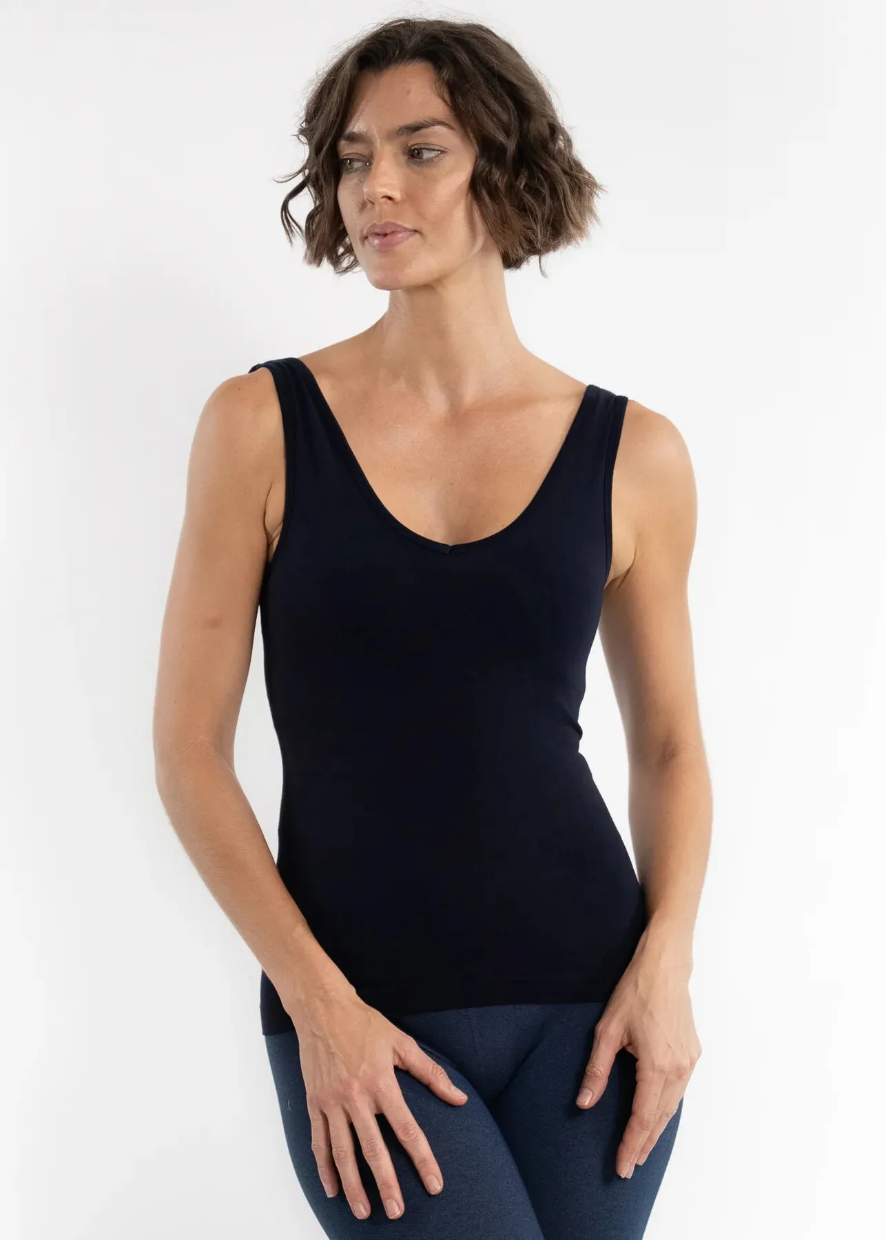 Built-in Bra Reversible Tank Top
