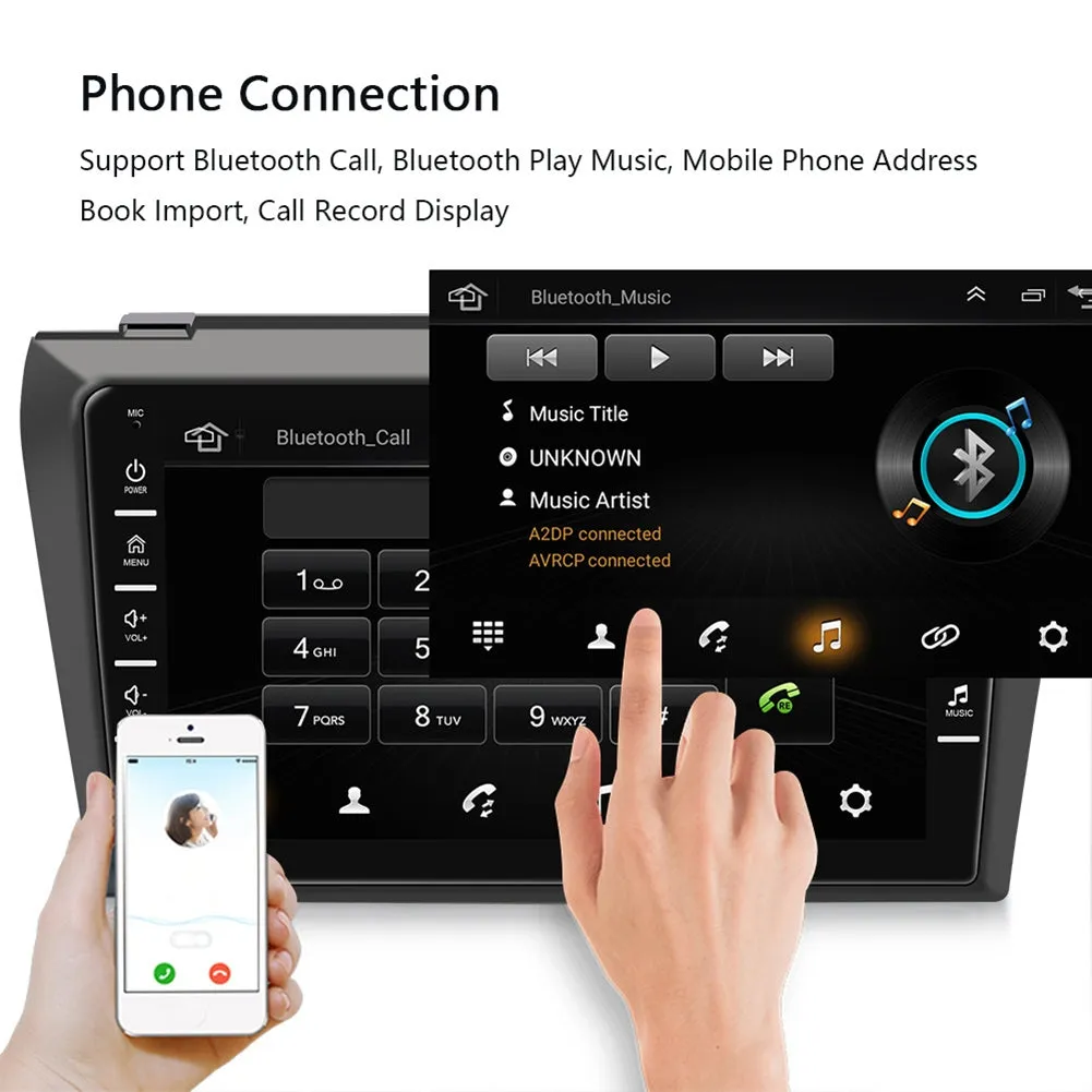 Car Multimedia Player 8 inch Central Control Android 9.1