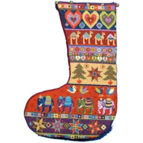 Christmas Stocking Needlepoint Kit Animal Fayre