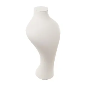 Cream Leatherette Bust Large