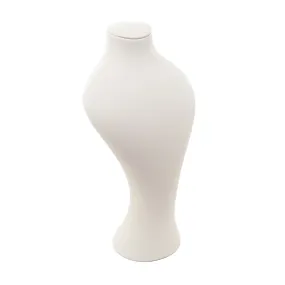 Cream Leatherette Bust Small