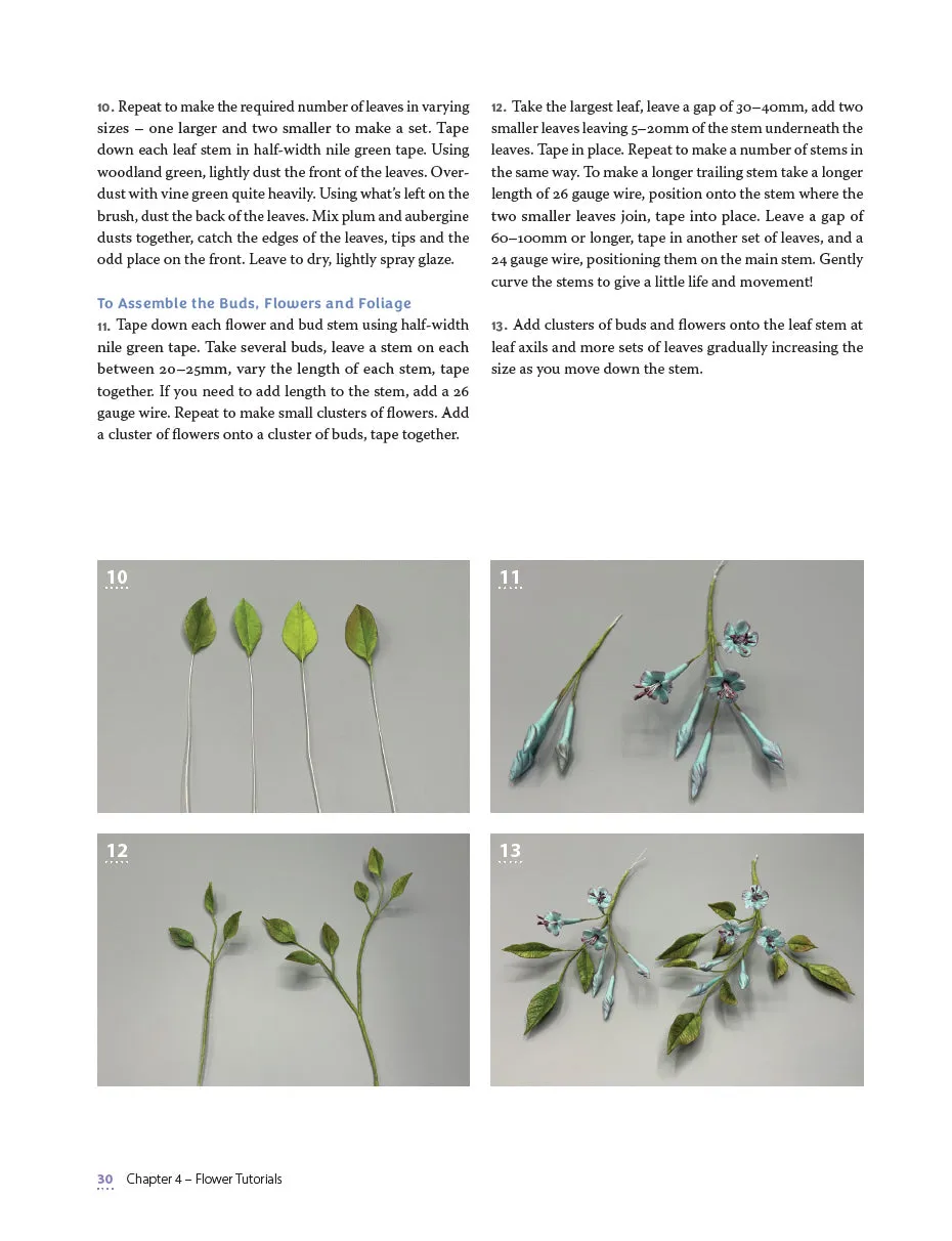 Creating Flowers from Flowerpaste