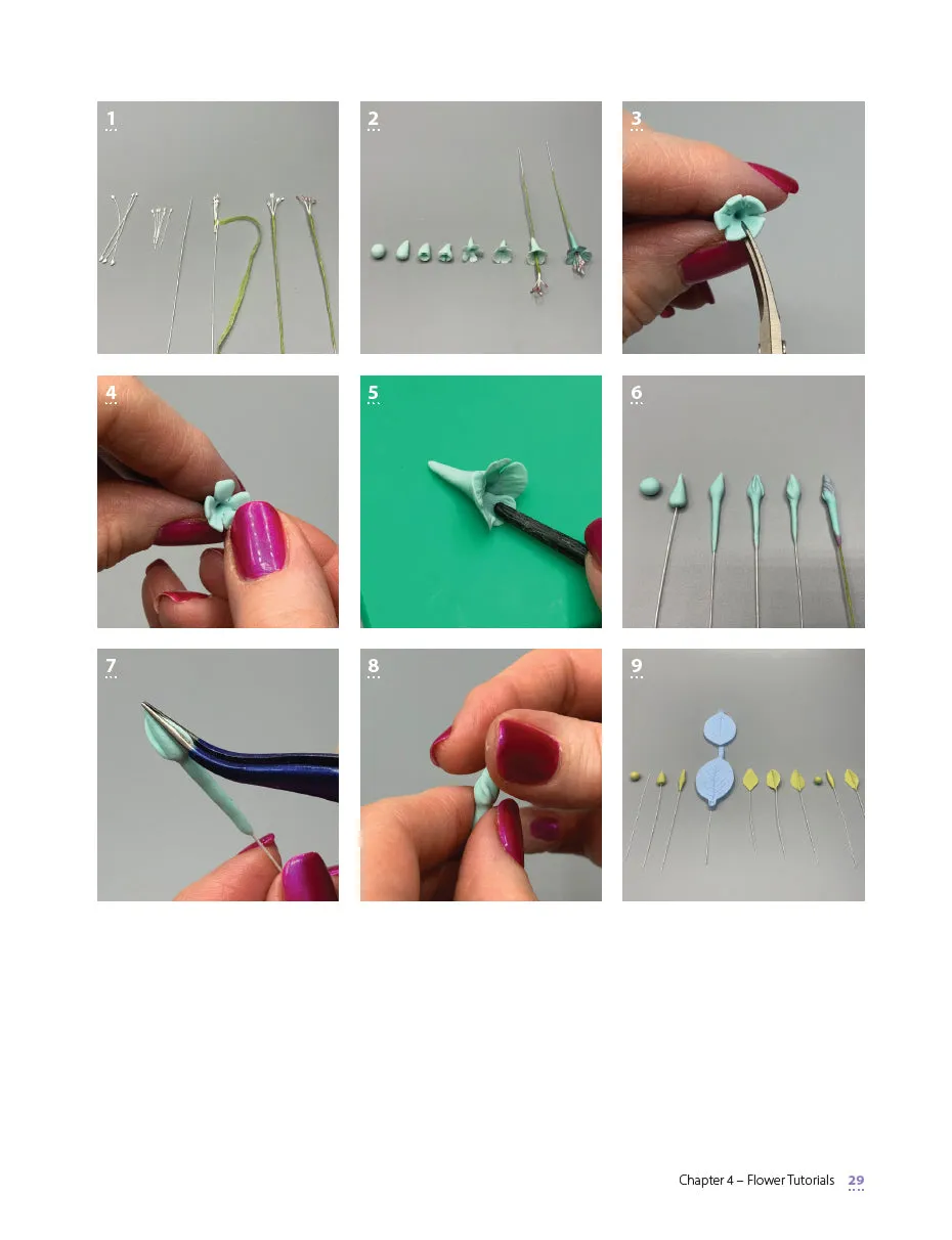 Creating Flowers from Flowerpaste