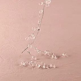 CRYSTAL & SILVER WIRE DECORATIVE GARLAND