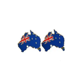 Cufflink Suite | Australia Map Coloured Cufflinks
