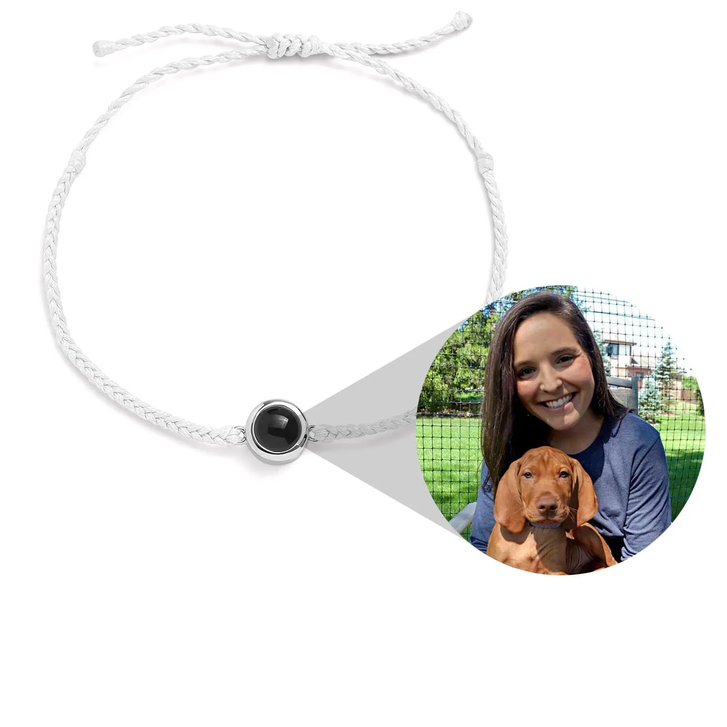 Custom Photo Projection Rope Bracelet