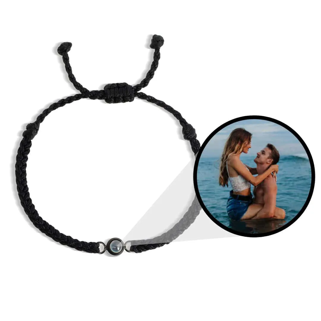 Custom Photo Projection Rope Bracelet