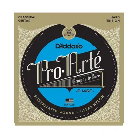 D'Addario Pro-Arte Clear Nylon/Silver Comp Hard Tension
