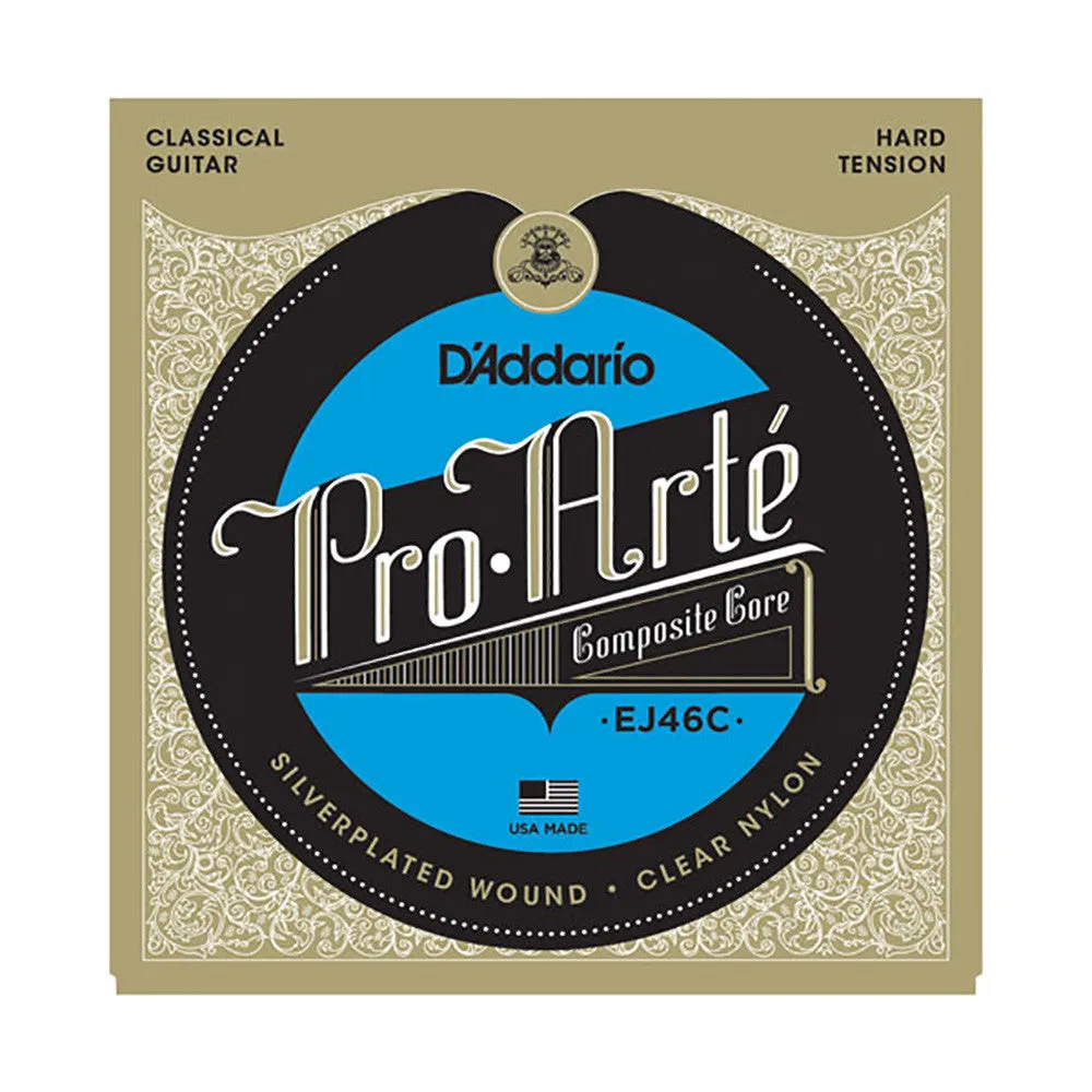 D'Addario Pro-Arte Clear Nylon/Silver Comp Hard Tension