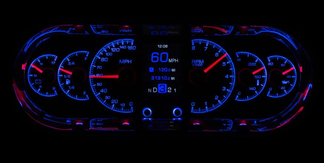 DIGITAL DASH CLUSTER 20-18 FOR DEFENDER WITH LS3 ENGINE