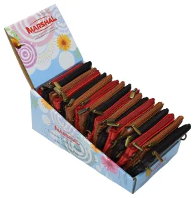 DIS1_18_8100SERIES Display of 18 Pcs of Genuine Leather Change Purses