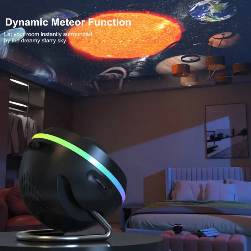 Dynamic Meteor 13 In 1 Ultra Clear Galaxy Projector Lamp Rotary Space Ball Planetarium Projector Lights