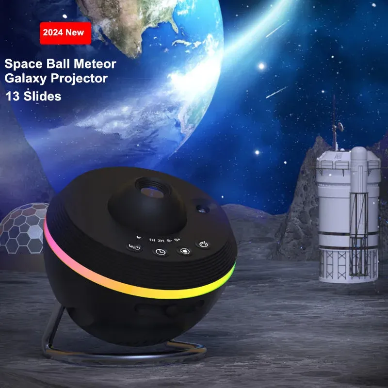Dynamic Meteor 13 In 1 Ultra Clear Galaxy Projector Lamp Rotary Space Ball Planetarium Projector Lights
