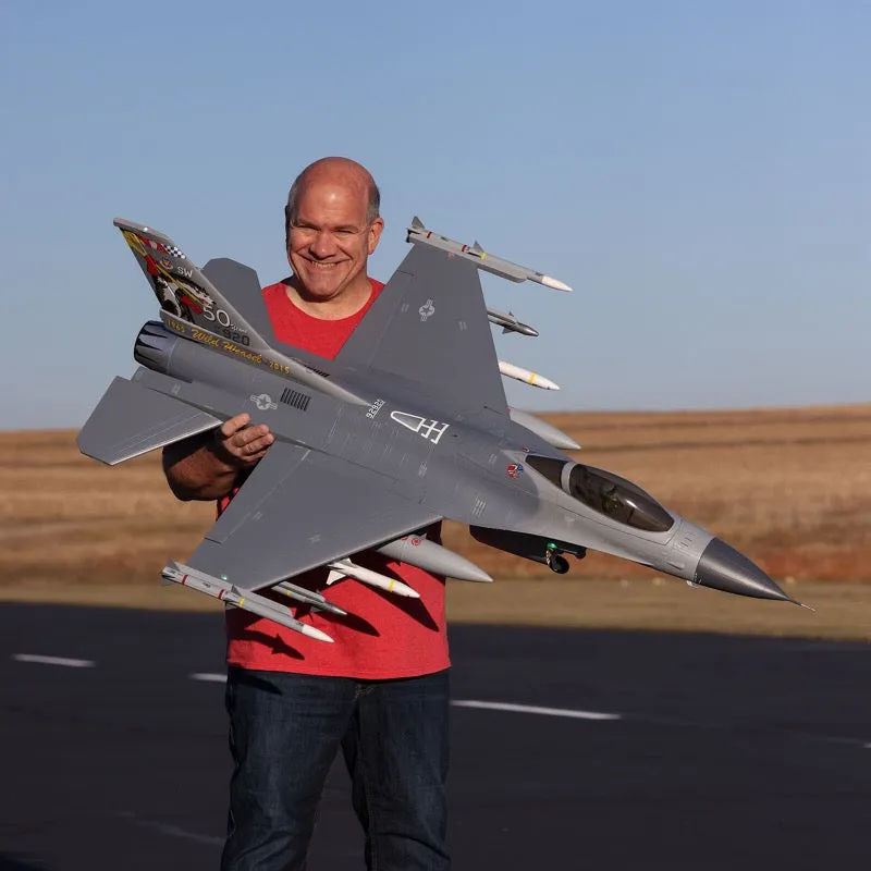 E-Flite F-16 Falcon 80mm EDF with Smart Technology, BNF Basic, EFL87850