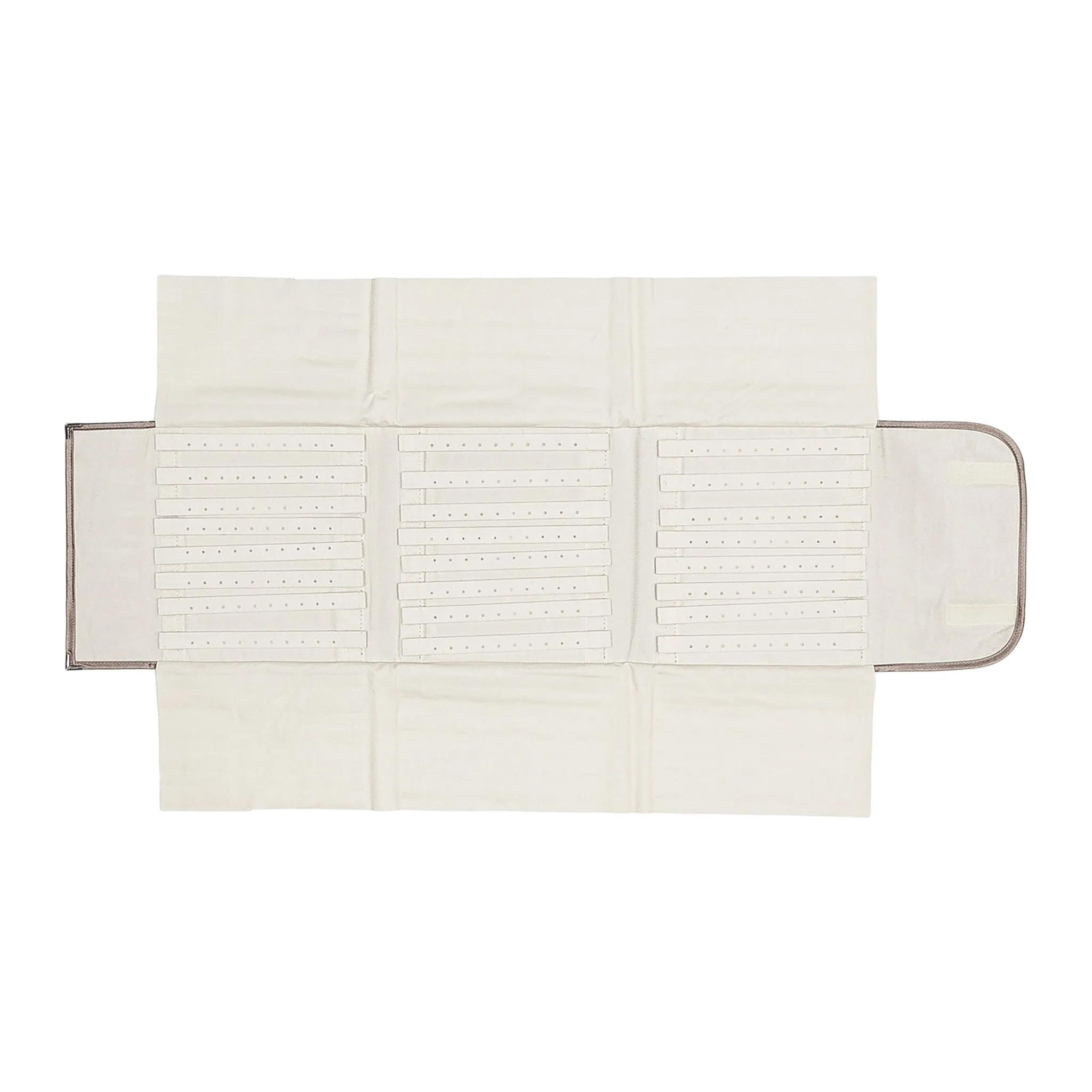 Earring Storage Roll 120 Pairs Removable Strips. Brown