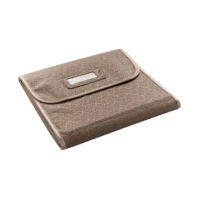 Earring Storage Roll 120 Pairs Removable Strips. Brown