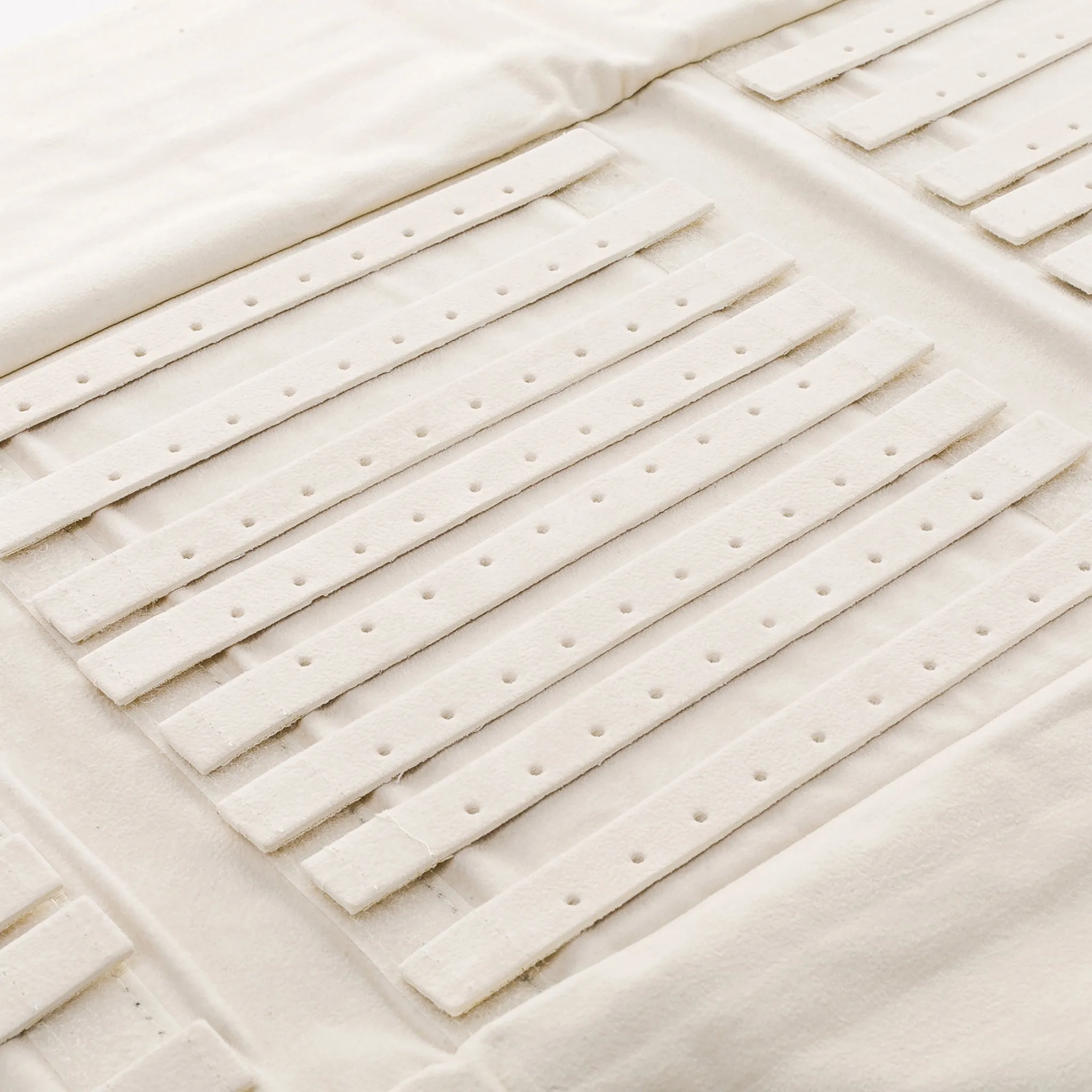 Earring Storage Roll 120 Pairs Removable Strips. Brown