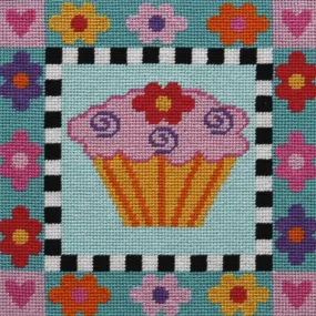 Easy Needlepoint Kit Cupcake