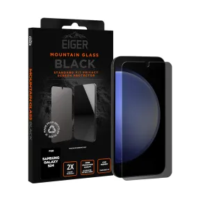 Eiger Mountain BLACK Privacy Screen Protector for Samsung Galaxy S24