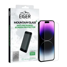 Eiger Mountain Glass  2.5D Anti-Microbial Screen Protector for Apple iPhone 14 Pro Max