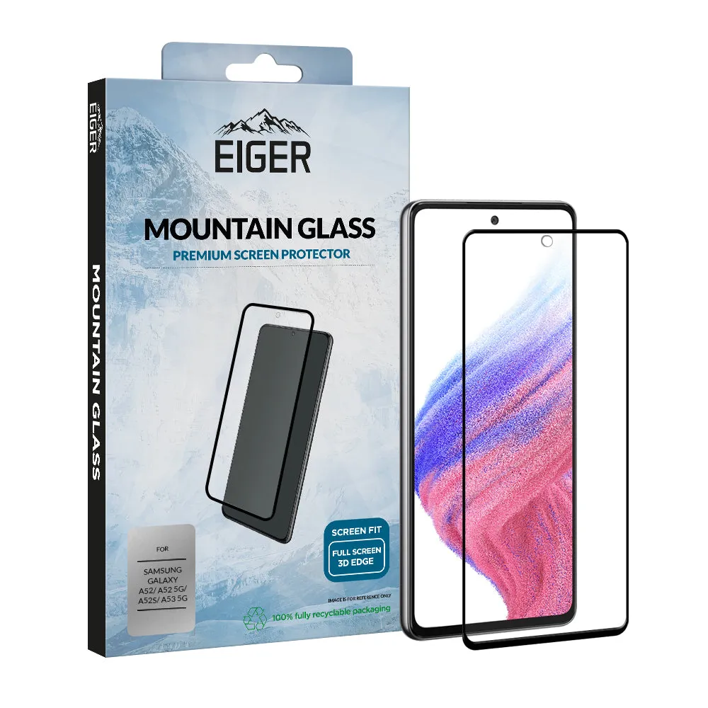 Eiger Mountain Glass CLEAR EDGE Screen Protector for Samsung  A52 / A52 5G / A52s / A53 5G