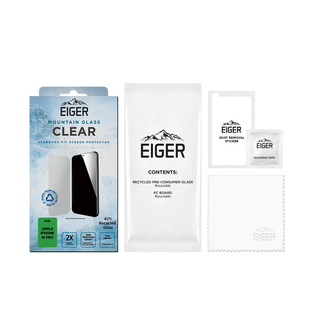 Eiger Mountain Glass CLEAR for Apple iPhone 16 Pro