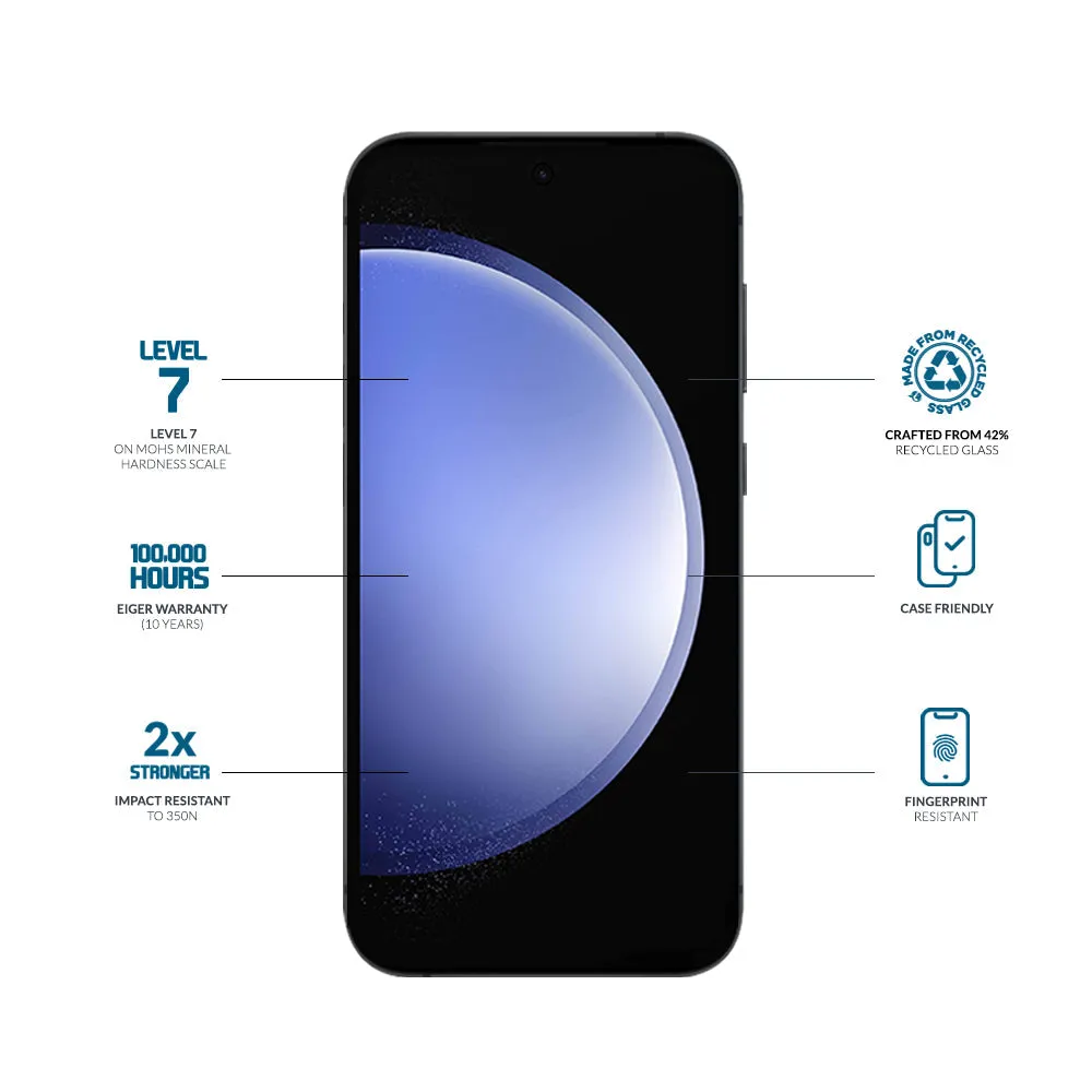 Eiger Mountain Glass CLEAR Screen Protector for Samsung Galaxy S24