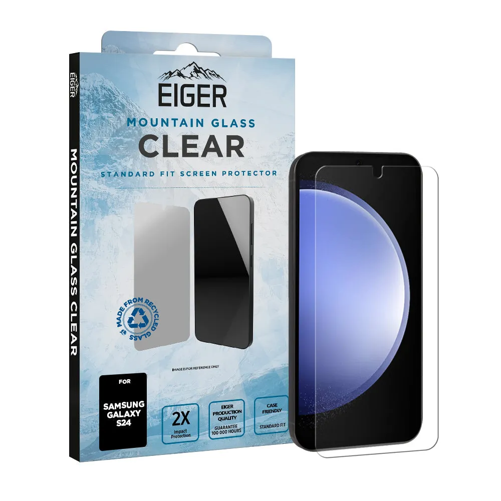 Eiger Mountain Glass CLEAR Screen Protector for Samsung Galaxy S24