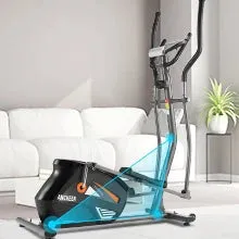 Elliptical Exercise Machine with APP, Heavy-Duty Elliptical Cross Trainer for Home Use, 10-Level Resistance, Max User Weight 390