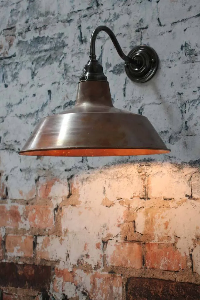 Factory Gooseneck Outdoor Wall Light