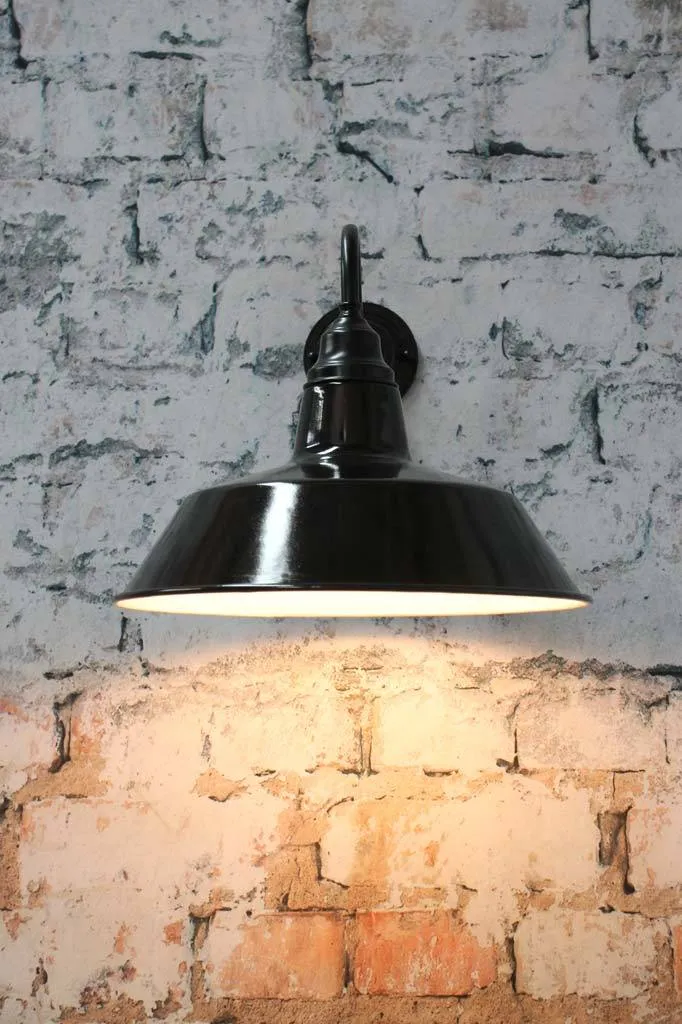 Factory Gooseneck Outdoor Wall Light