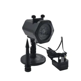 Festive Projector Lights, 12 Card LED Outdoor Indoor Landscape Projection Lamp Waterproof Mobile Spotlight Halloween Christmas Wedding Parties etc