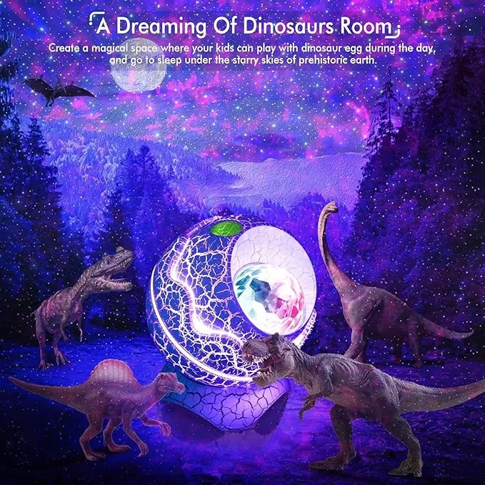 Galaxy Projector Light for Bedroom Star Projector Dinosaur Egg Night Lights for Kids Room