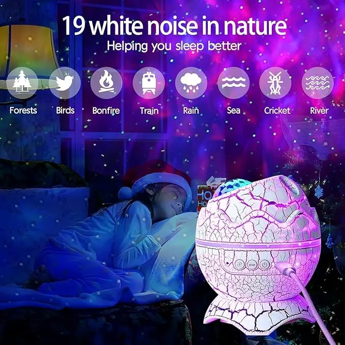 Galaxy Projector Light for Bedroom Star Projector Dinosaur Egg Night Lights for Kids Room