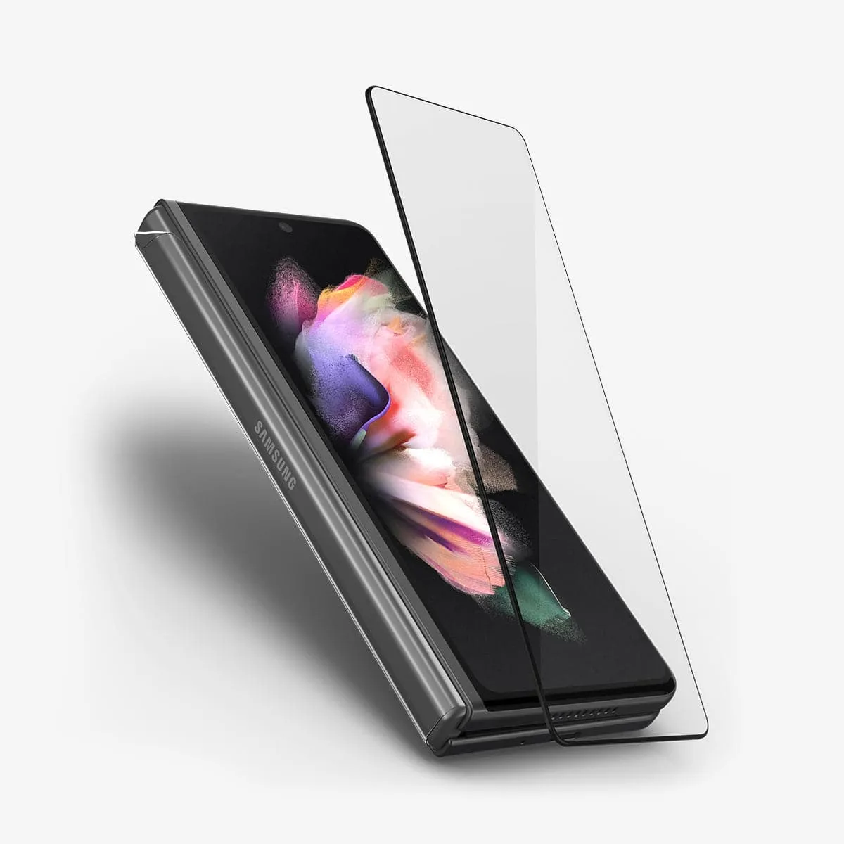 Galaxy Z Fold 3 Series - GLAS.tR Full Cover Glass   Hinge Film