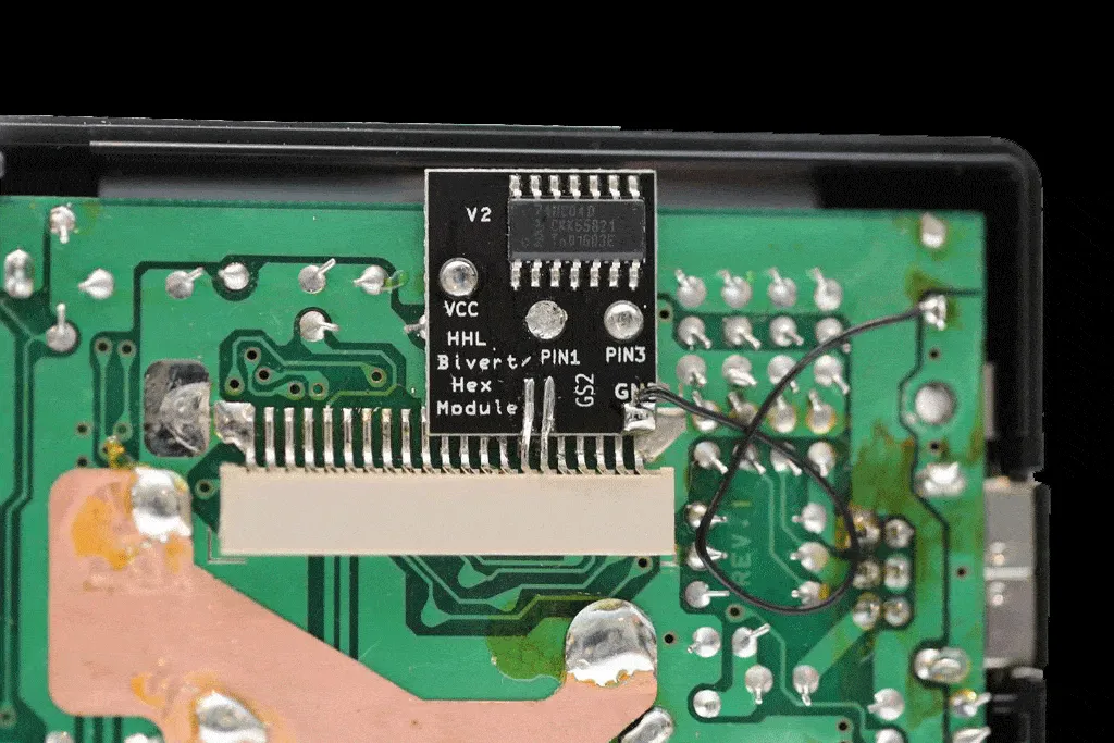 Game Boy Bivert/Hex Module V2 for DMG and GBP