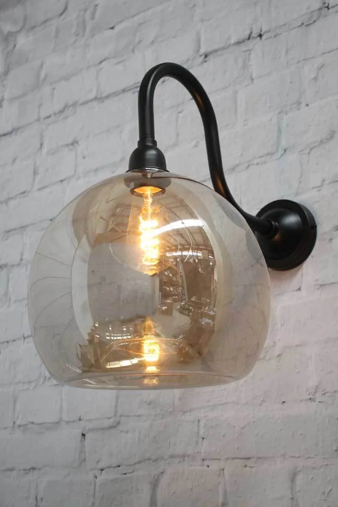 Glass Outdoor Wall Light