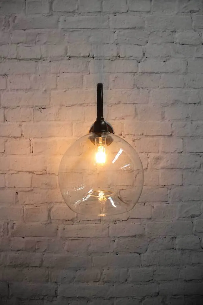 Glass Outdoor Wall Light