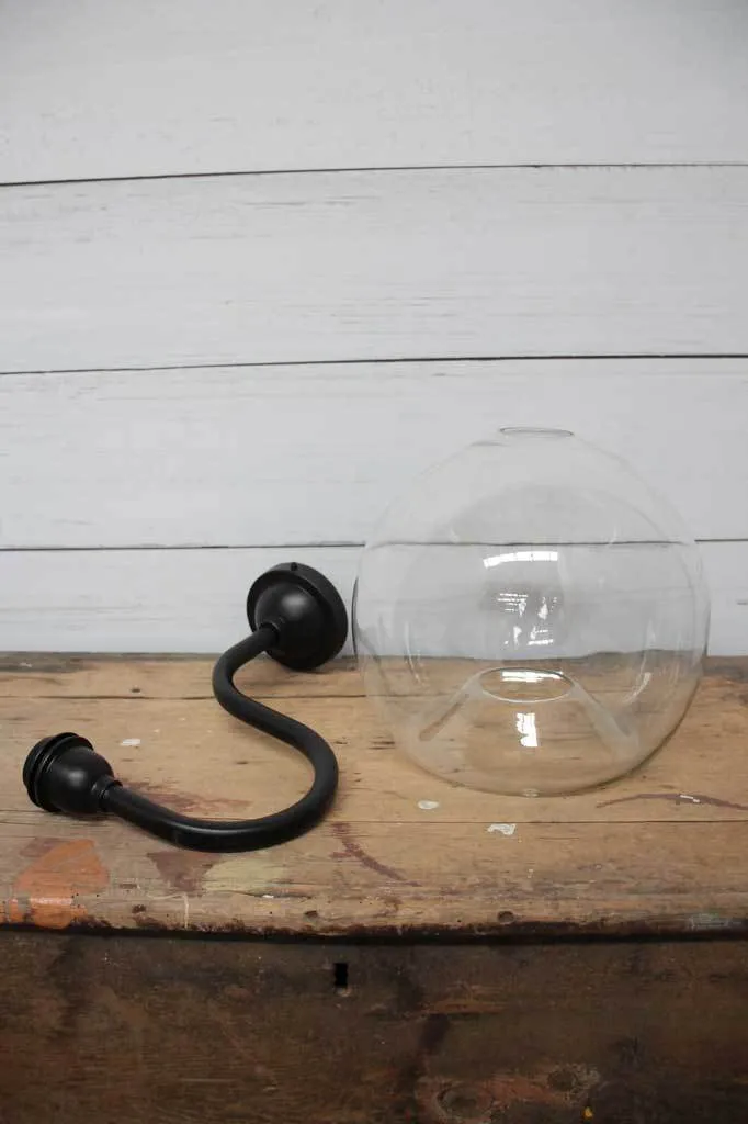 Glass Outdoor Wall Light