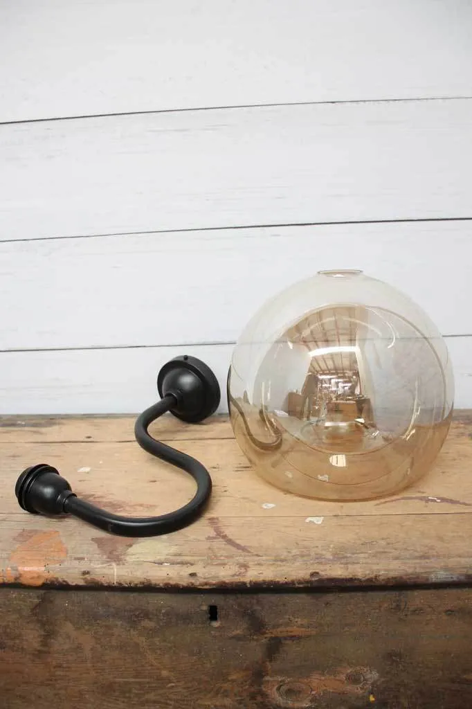 Glass Outdoor Wall Light