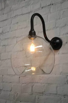 Glass Outdoor Wall Light
