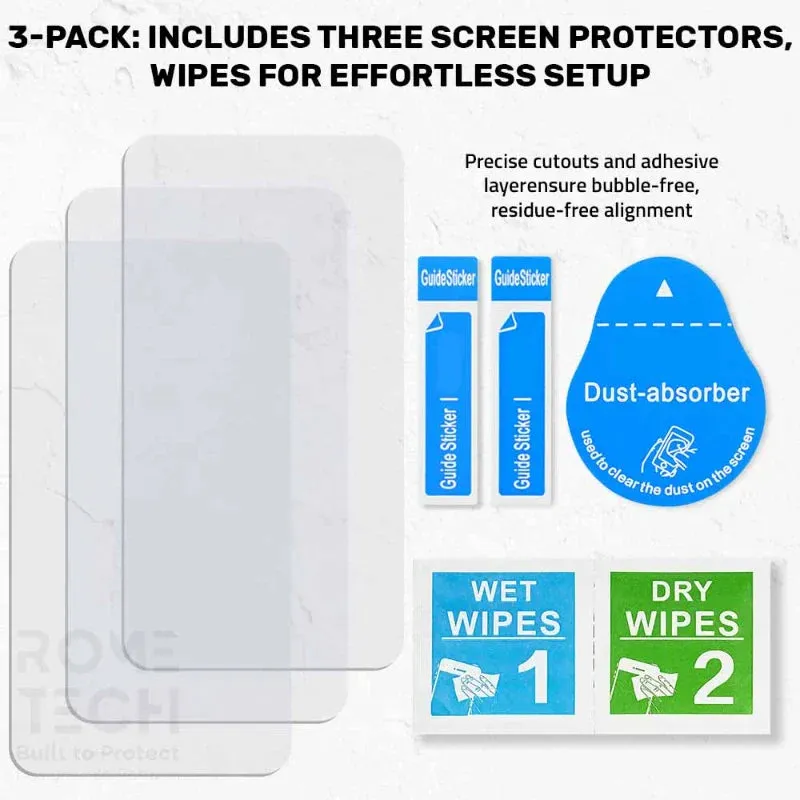 Google Pixel 9 / 9 Pro 6.3" Tempered Glass Screen Protector 3 Per Pack