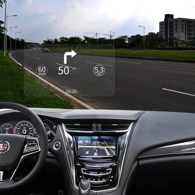 High Definition Car HUD Display for Windshield Reflection