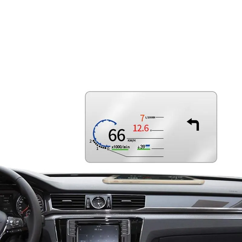 High Definition Car HUD Display for Windshield Reflection