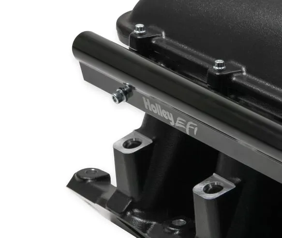 Holley EFI 300-242BK Black Ford 351W (9.5" Deck) Ford Hi-Ram Intake Manifold with 105mm LS Throttle Body Flange Top