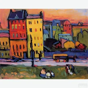 Houses in Munich - Diamond Painting
