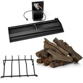 HPC Fire 22" Western Driftwood Dual Step H-Burner Electronic Ignition Fireplace Insert