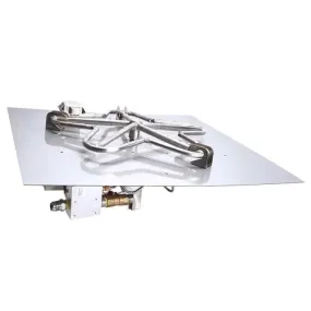 HPC Fire 24 Square Flat Pan Gas Fire Kit 24FSSEI-SQ