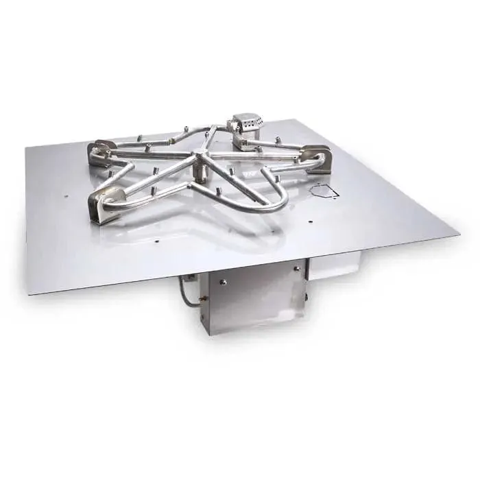 HPC Fire 24 Square Flat Pan Gas Fire Kit 24FSSEI-SQ